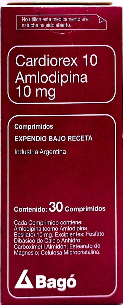 CARDIOREX amlodipina 10 - 10 mg comp.x 30 - Bagó