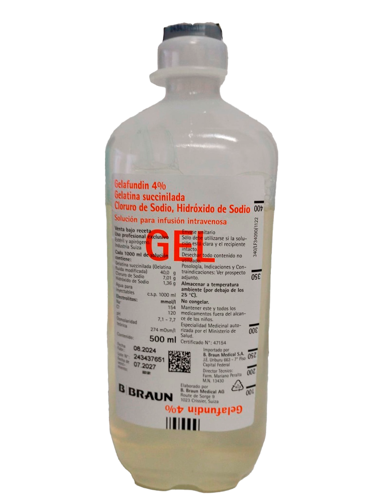GELAFUNDIN - 4% fco.x 10 x 500 ml - B. Braun