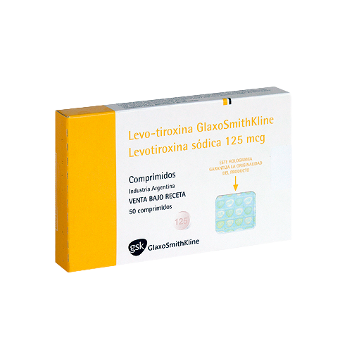 LEVOTIROXINA GSK - 125 mcg comp.x 50 - GlaxoSmithKline Biopharma