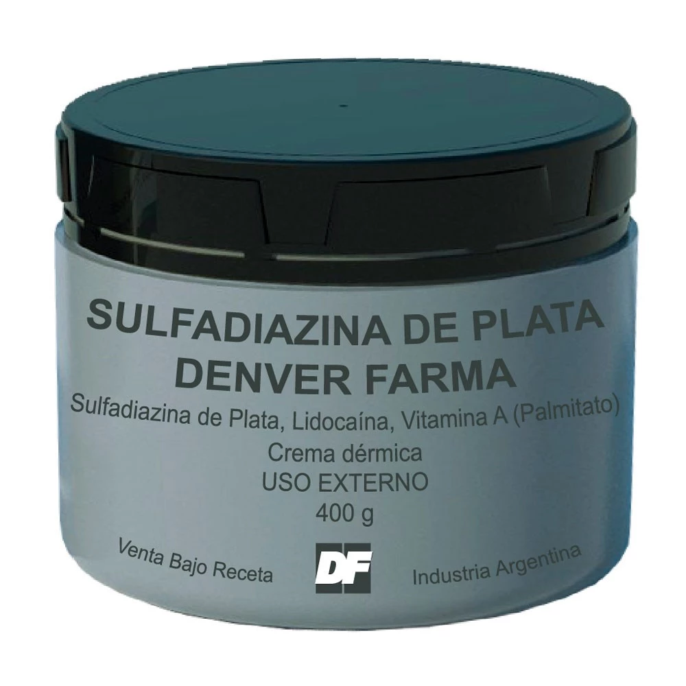 SULFADIAZINA DE PLATA DENVER FARMA - cr.pote x 400 g - Denver Farma