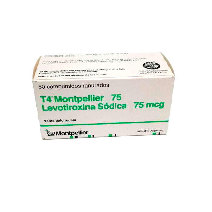 T4 MONTPELLIER 75 - 75 mcg comp.x 50 - Montpellier