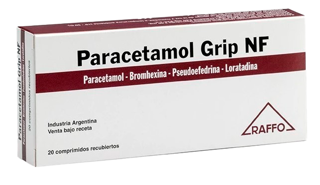 PARACETAMOL GRIP NF - comp.rec.x 20 - Raffo