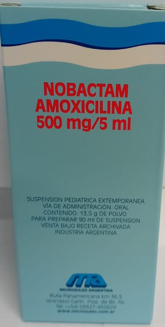NOBACTAM - 500 mg susp.ped.x 90 ml - Microsules Arg.