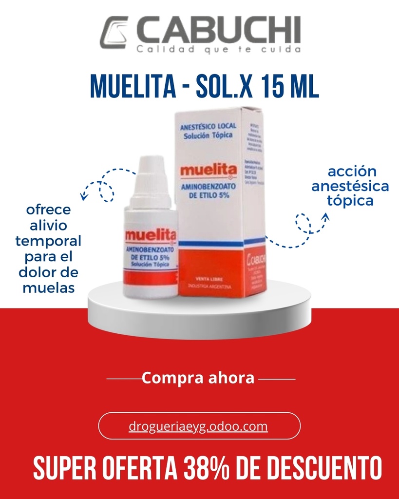 MUELITA - sol.x 15 ml - Cabuchi