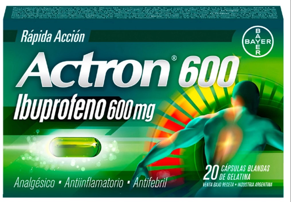 ACTRON 600 RAPIDA ACCION - cáps.gelatina blanda x20 - Bayer Consumer
