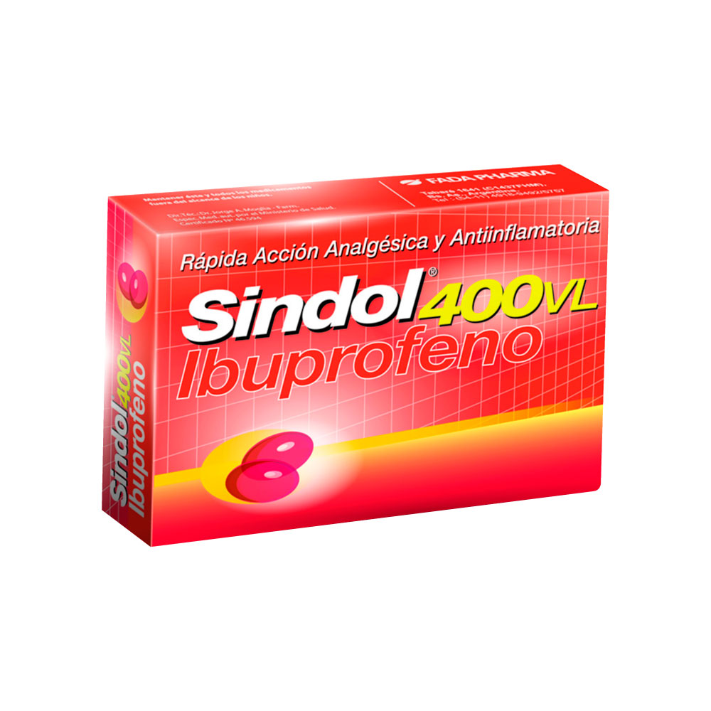 SINDOL 400 VL - 400 mg cáps.blandas x 20 - Microsules Arg.