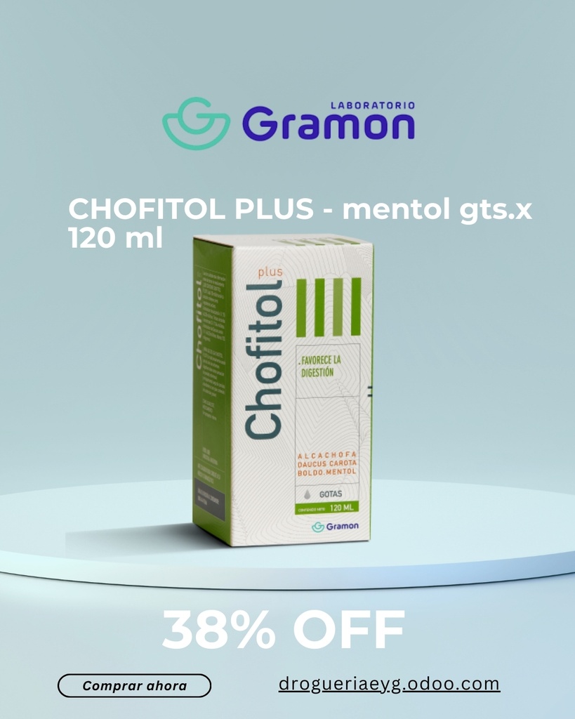 CHOFITOL PLUS - mentol gts.x 120 ml - Laboratorio Gramon