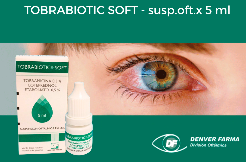 TOBRABIOTIC SOFT - susp.oft.x 5 ml - Denver Farma