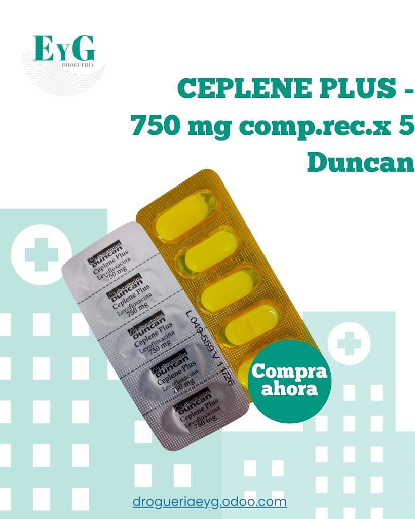 CEPLENE PLUS - 750 mg comp.rec.x 5 - Duncan