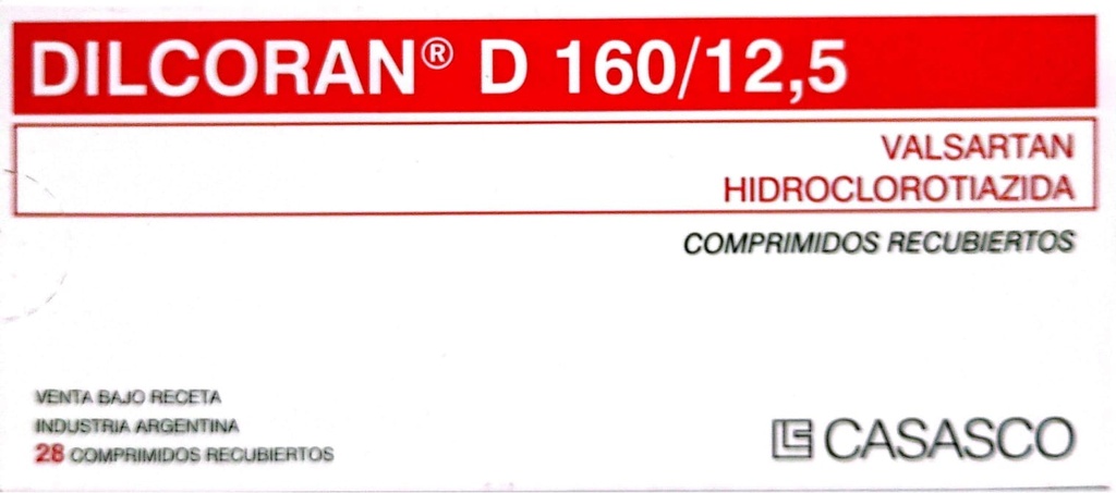 DILCORAN D - 160/12.5 mg comp.rec.x28 - Casasco