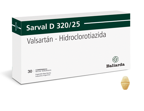 SARVAL D 320/25 - 320/25 mg comp.rec.x30 - Baliarda