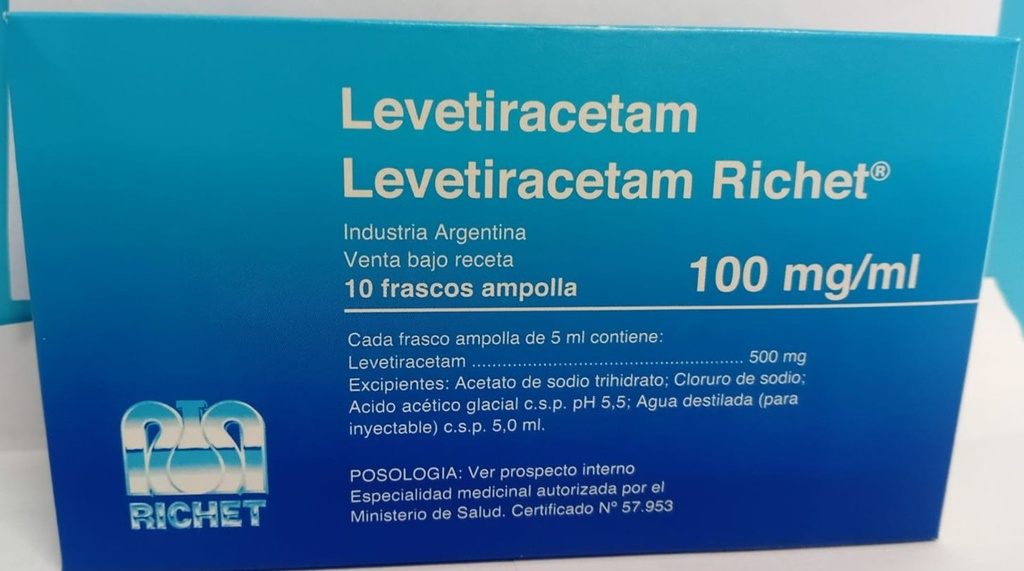 LEVETIRACETAM RICHET - 100 mg/ml f.a.x 10 - Richet