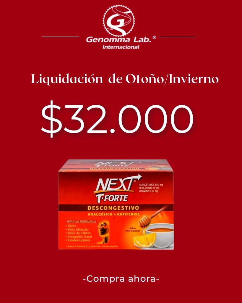 NEXT FORTE - sob.x 50 - Genomma Lab.