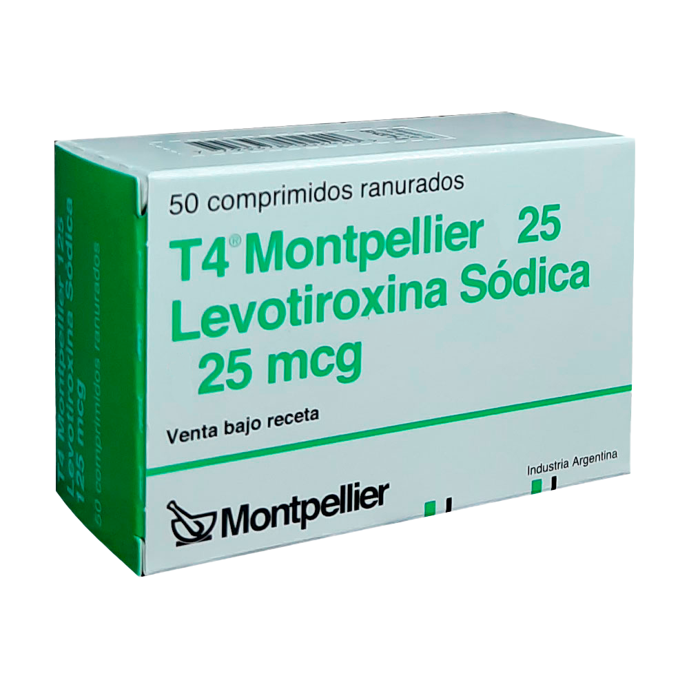 T4 MONTPELLIER 25 - 25 mcg comp.x 50 - Montpellier