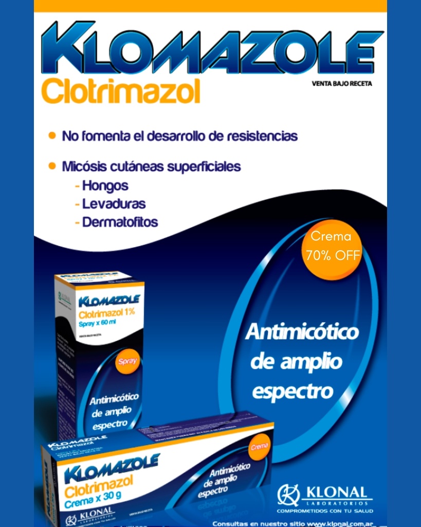 KLOMAZOLE - 1% cr.x 20 g - Klonal