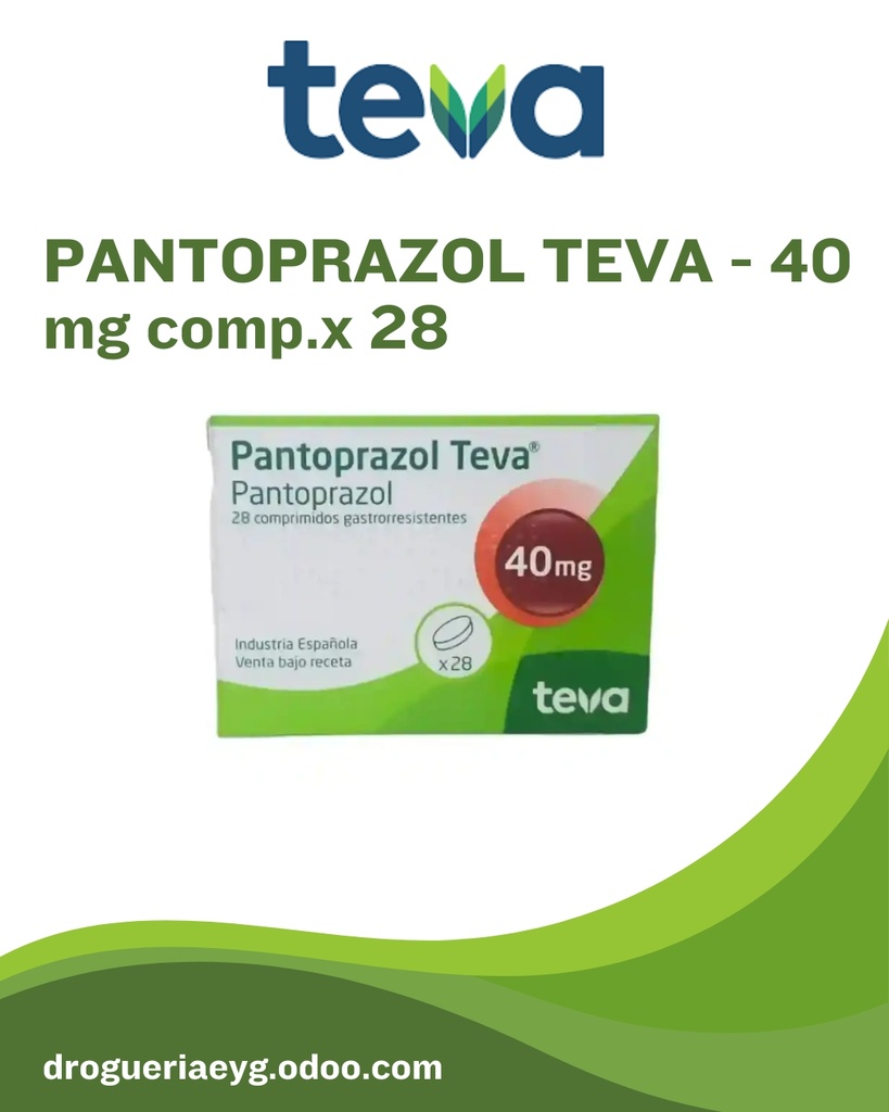 PANTOPRAZOL TEVA - 40 mg comp.x 28 - Teva ArgentinaT/A