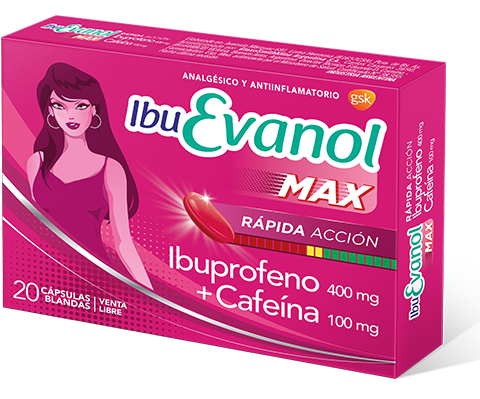 IBU EVANOL MAX RAPIDA ACCION - cáps.blandas x 20 - Haleon Argentina