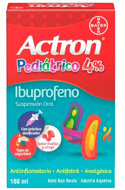 ACTRON PEDIATRICOibuprofeno 4% - susp.oral x 180 ml - Bayer Consumer