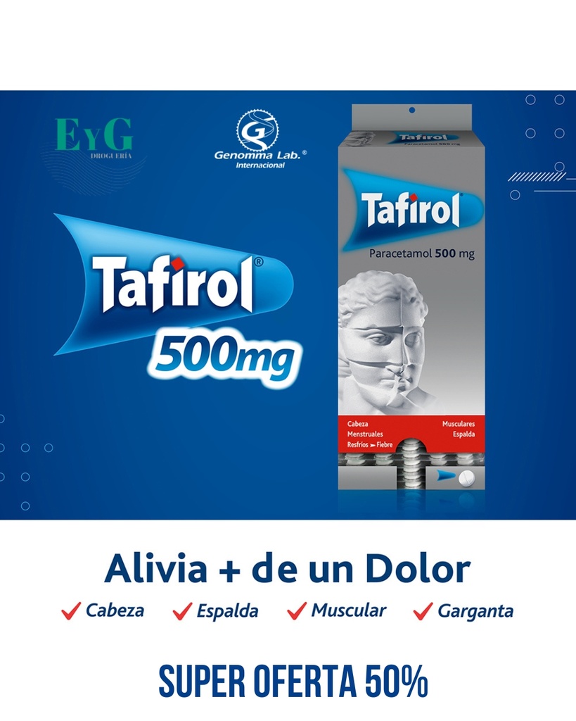 TAFIROL - exp.blíst.x 40 comp.x10 - Genomma Lab.
