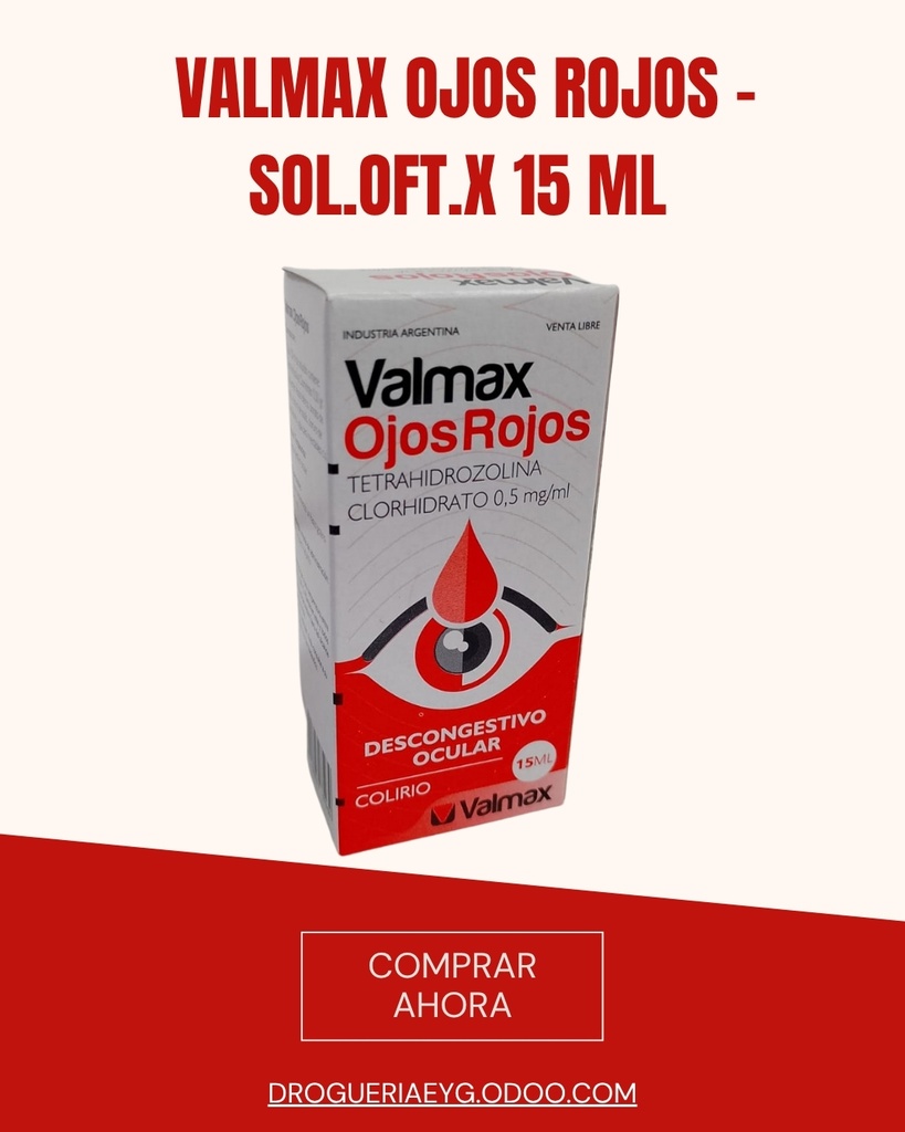 VALMAX OJOS ROJOS - sol.oft.x 15 ml - Valmax