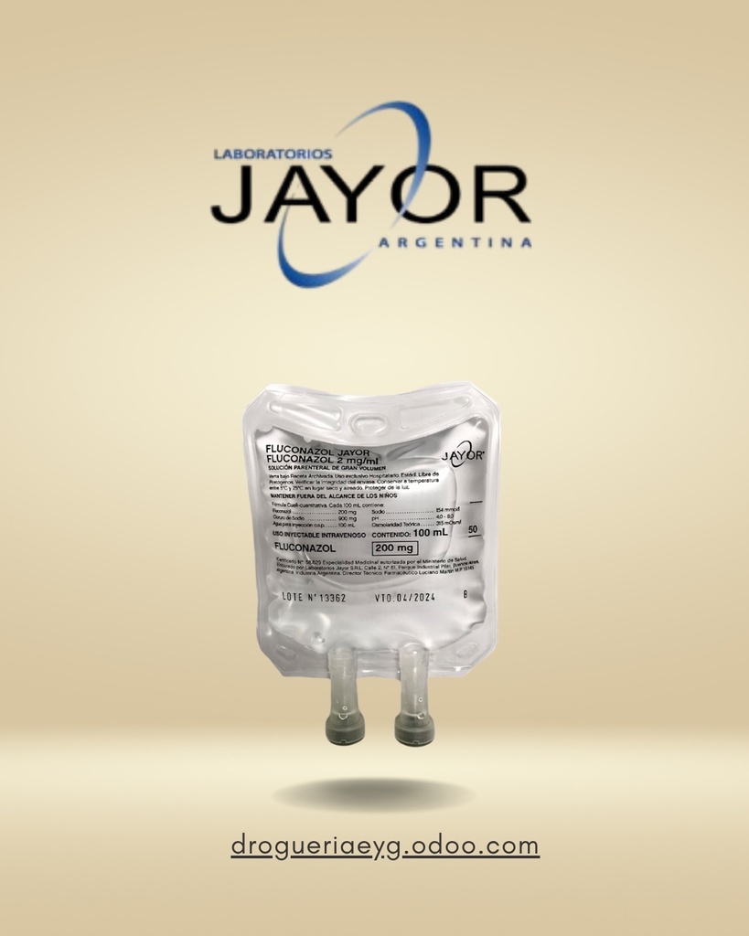 FLUCONAZOL JAYOR - 2 mg/ml sol.iny. x 100ml - Jayor