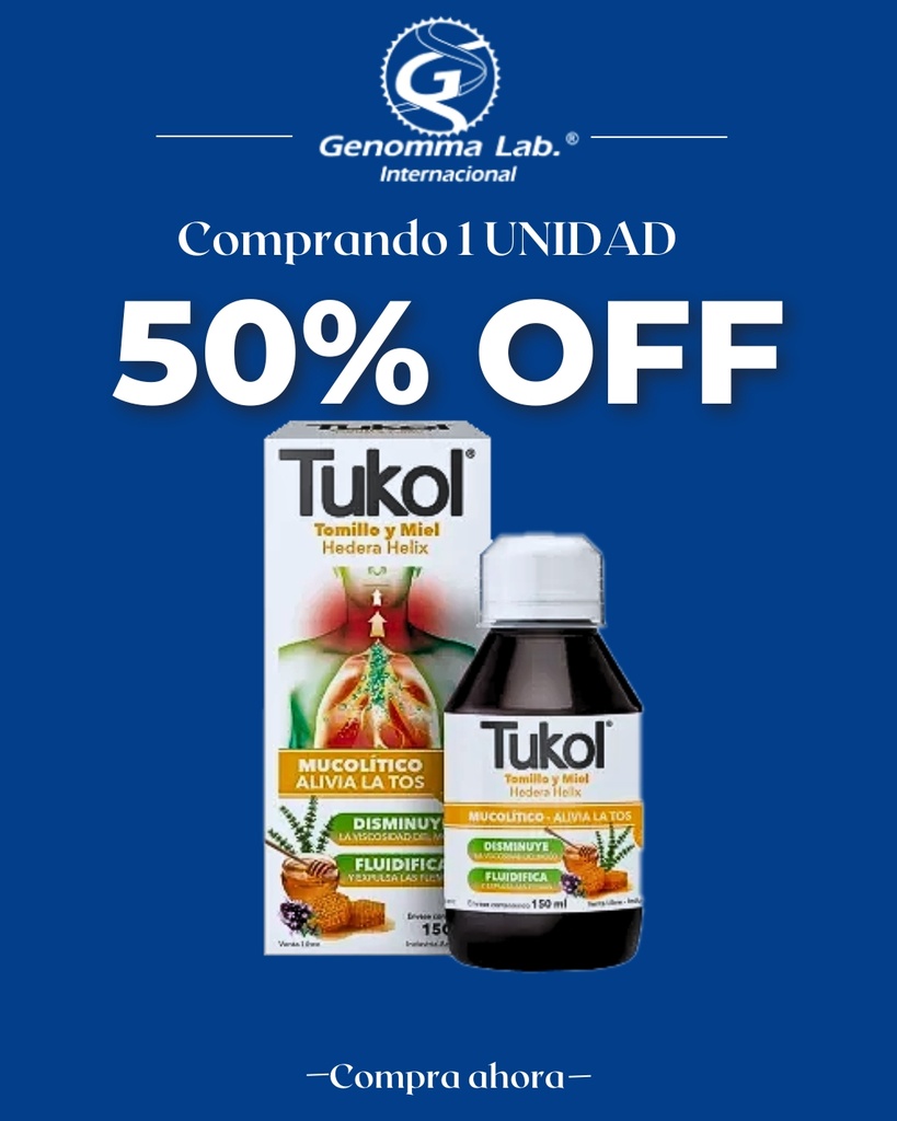 TUKOL MIEL Y TOMILLO - jbe.x 150 ml - Genomma Lab.