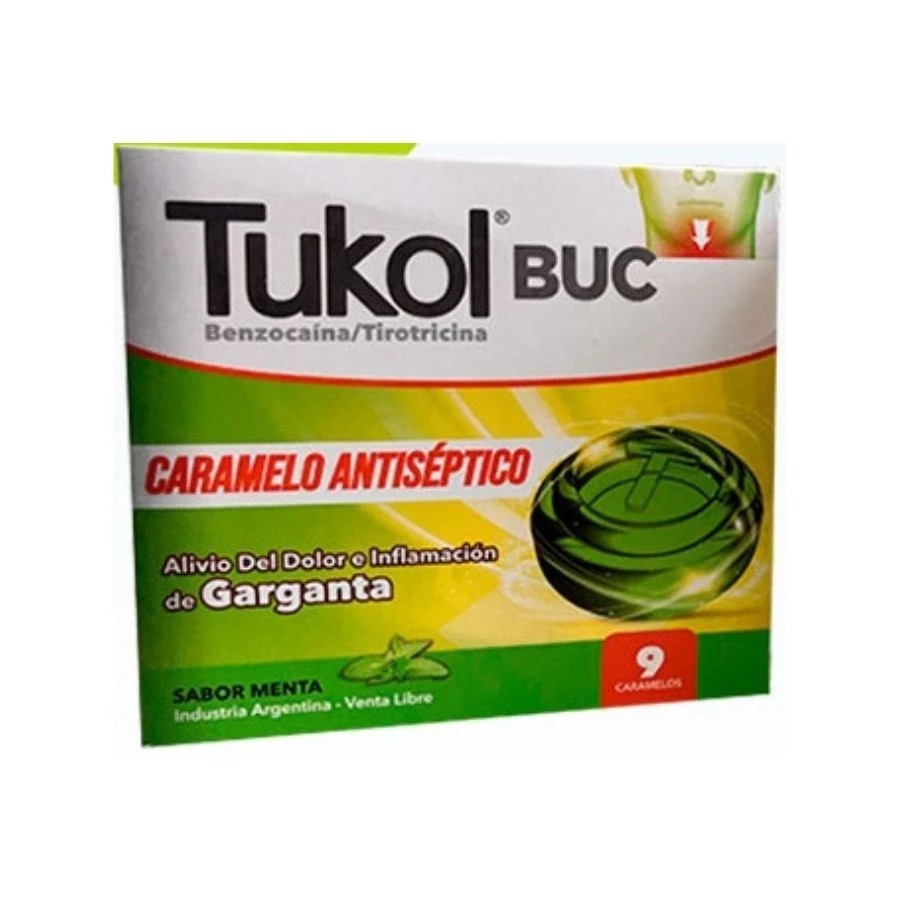 TUKOL CARAMELOS MENTA - caram.x 9 - Genomma Lab.