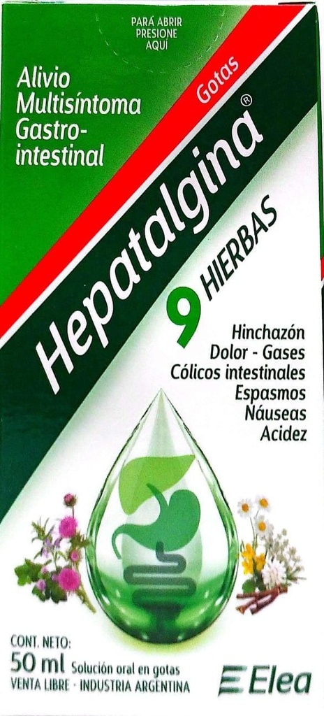 HEPATALGINA 9 HIERBAS - gts.x 50 ml - Elea
