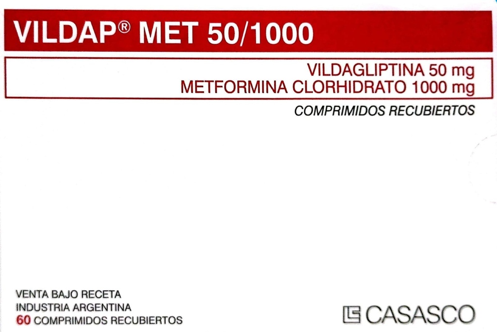 VILDAP MET - 50/1000 mg comp.rec.x 60 - Casasco