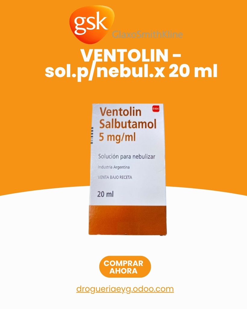 VENTOLIN - sol.p/nebul.x 20 ml - GlaxoSmithKline Biopharma