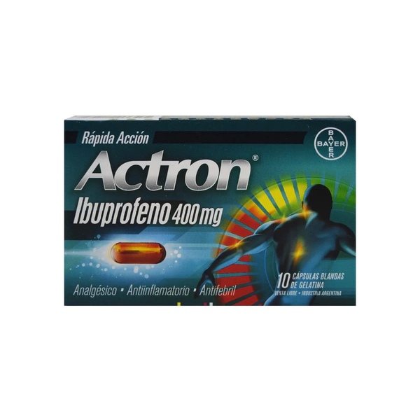 ACTRON RAPIDA ACCION - 400 mg cáps.x 10 - Bayer Consumer