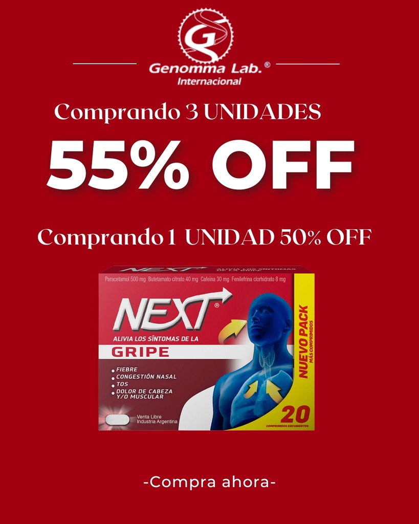 NEXT GRIPE  comp.x 20 - Genomma Lab.