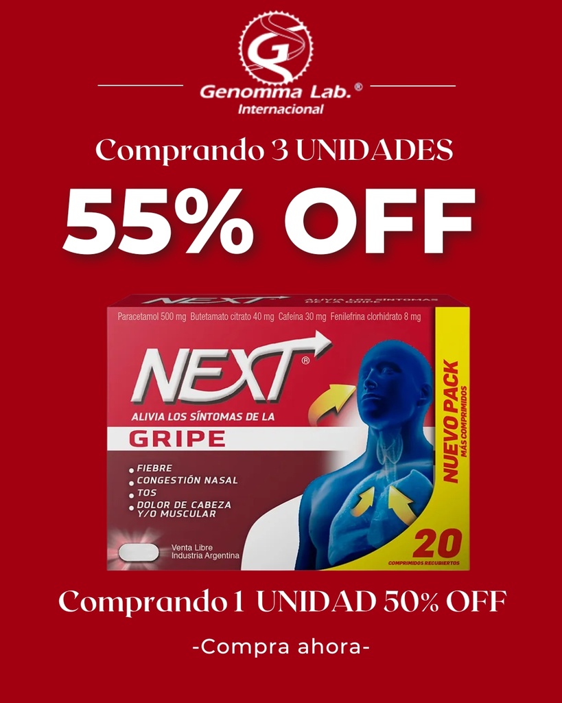NEXT GRIPE  comp.x 20 - Genomma Lab.