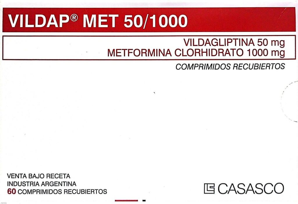 VILDAP MET - 50/1000 mg comp.rec.x 60 - Casasco T/A