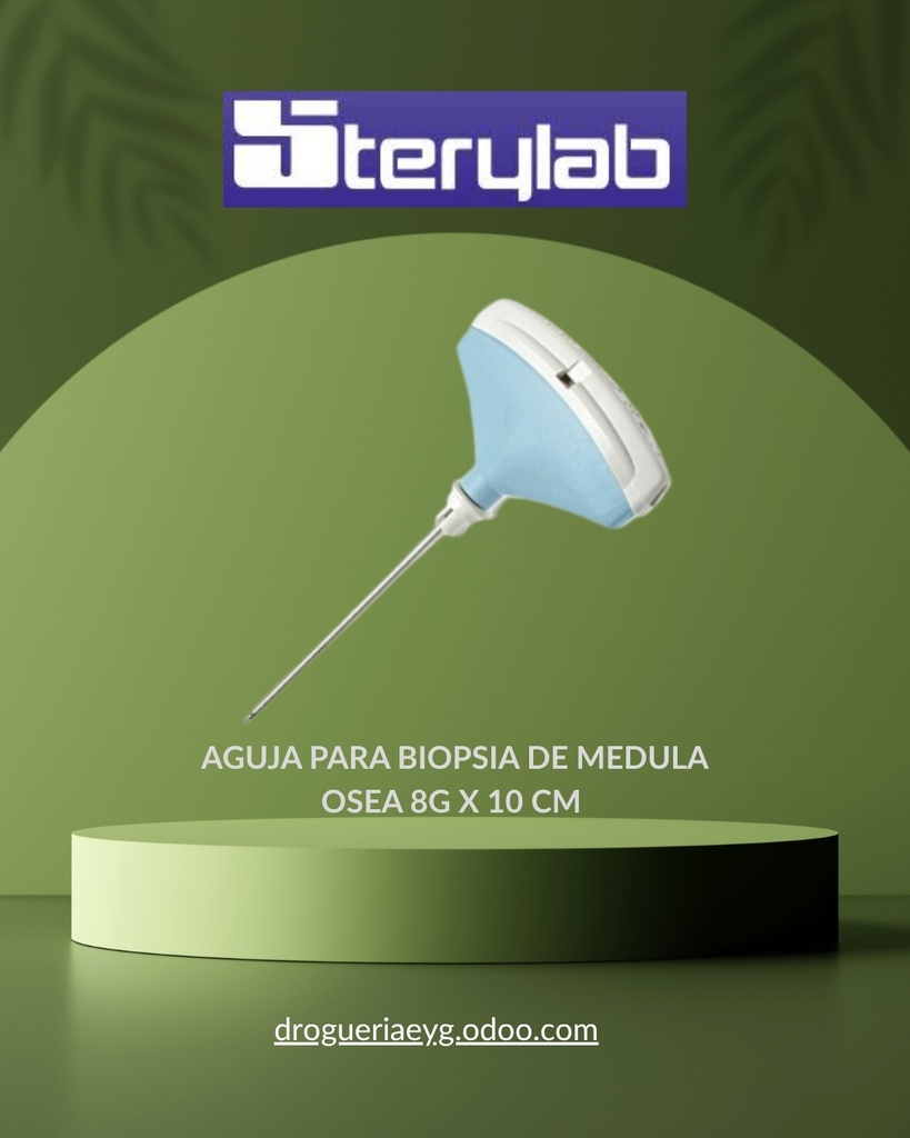 AGUJA PARA BIOPSIA DE MEDULA OSEA 8G X 10 CM - BEN STERYLAB 