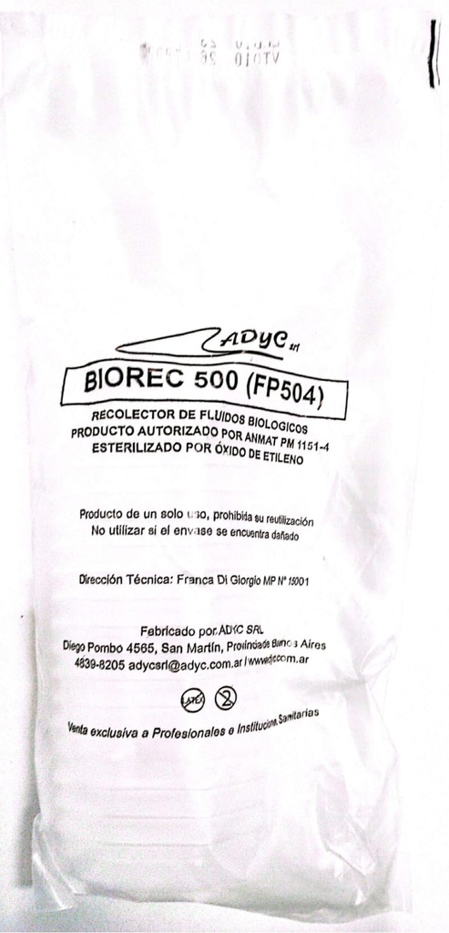 ASPIROFUSOR DESCARTABLE 500 ML.- BIORECagujas huber 21g