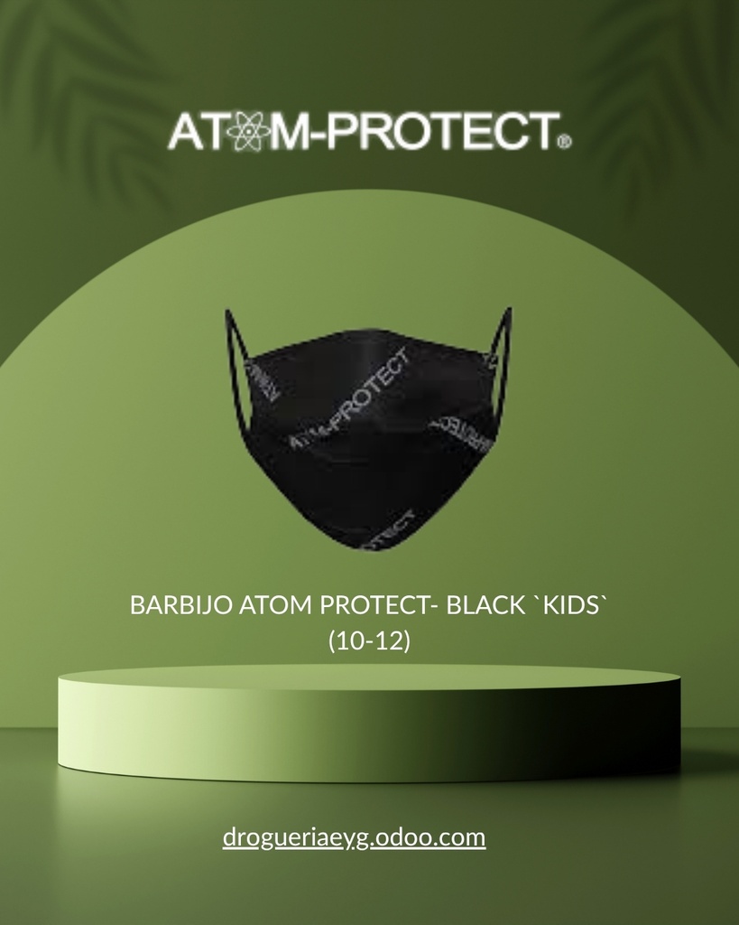 BARBIJO ATOM PROTECT- BLACK `KIDS` (10-12) - ATOM-PROTECT *