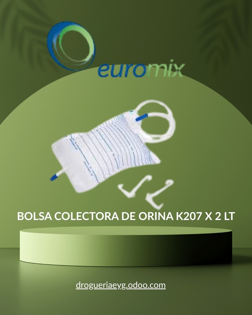 BOLSA COLECTORA DE ORINA K207 X 2 LT - EUROMIX 