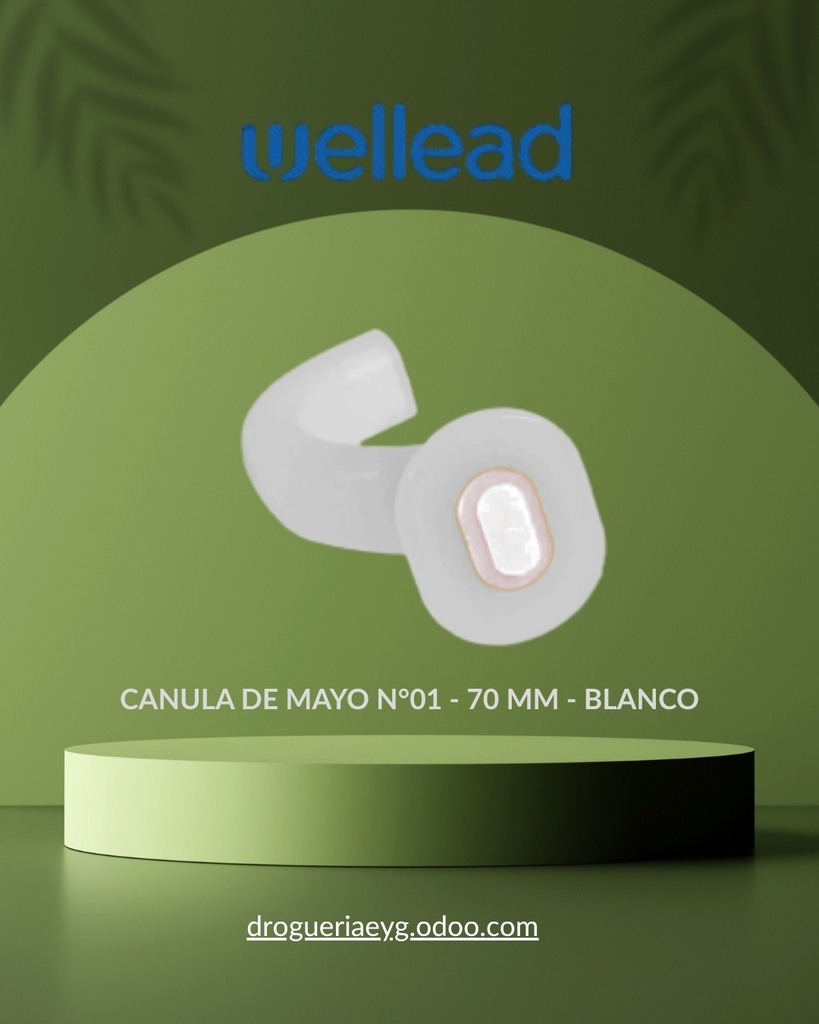 CANULA DE MAYO N°01 - 70 MM - BLANCO - WELL LEAD 