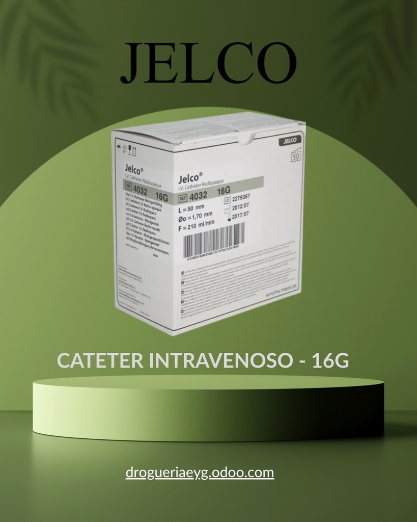 CATETER INTRAVENOSO - 16G - JELCO 