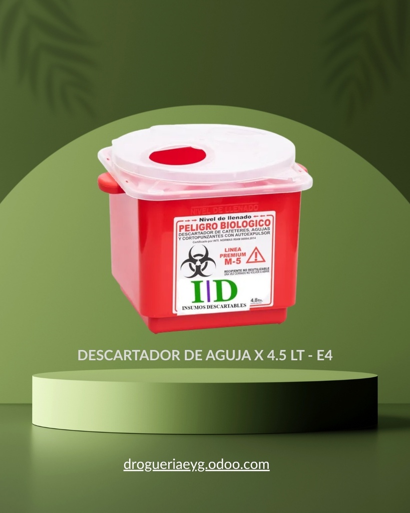 DESCARTADOR DE AGUJA X 4.5 LT - E4