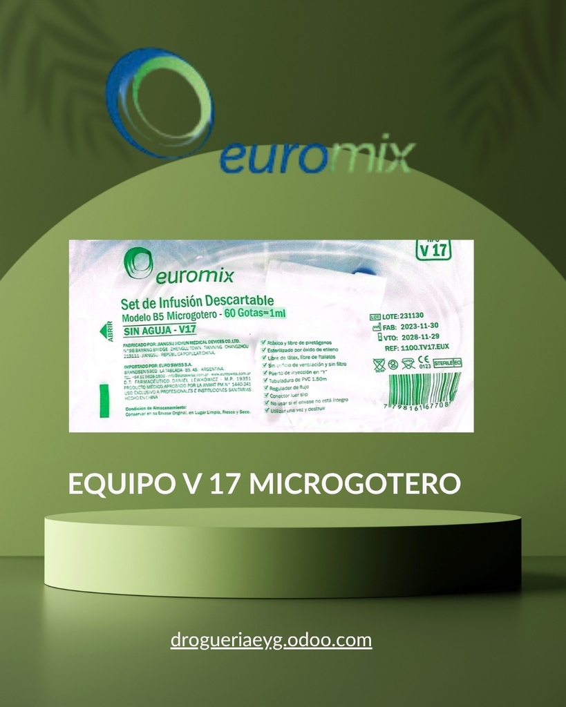 EQUIPO V 17 MICROGOTERO - EUROMIX