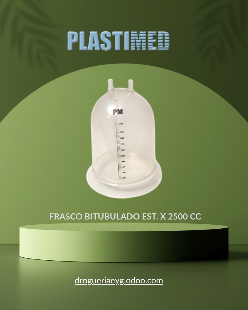 FRASCO BITUBULADO EST. X 2500 CC - PLASTIMED