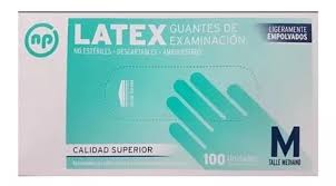 GUANTES DE LATEX - TALLE `M` - NP