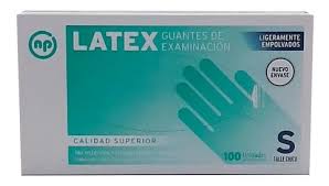 GUANTES DE LATEX - TALLE `S` - NP