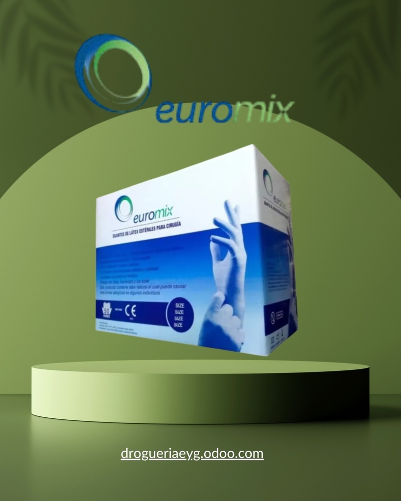 GUANTES ESTERILES - NRO 6 - X PAR - EUROMIX