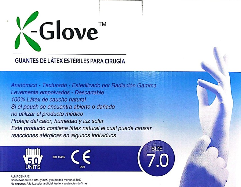 GUANTES ESTERILES - NRO 7 - X PAR - GLOVE