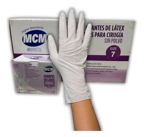 GUANTES ESTERILES - NRO 7 - X PAR - MCM