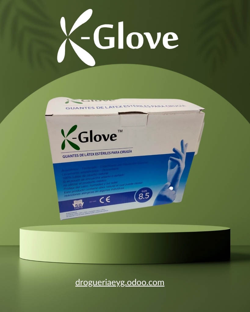 GUANTES ESTERILES - NRO 8 1/2 - X PAR - GLOVE*