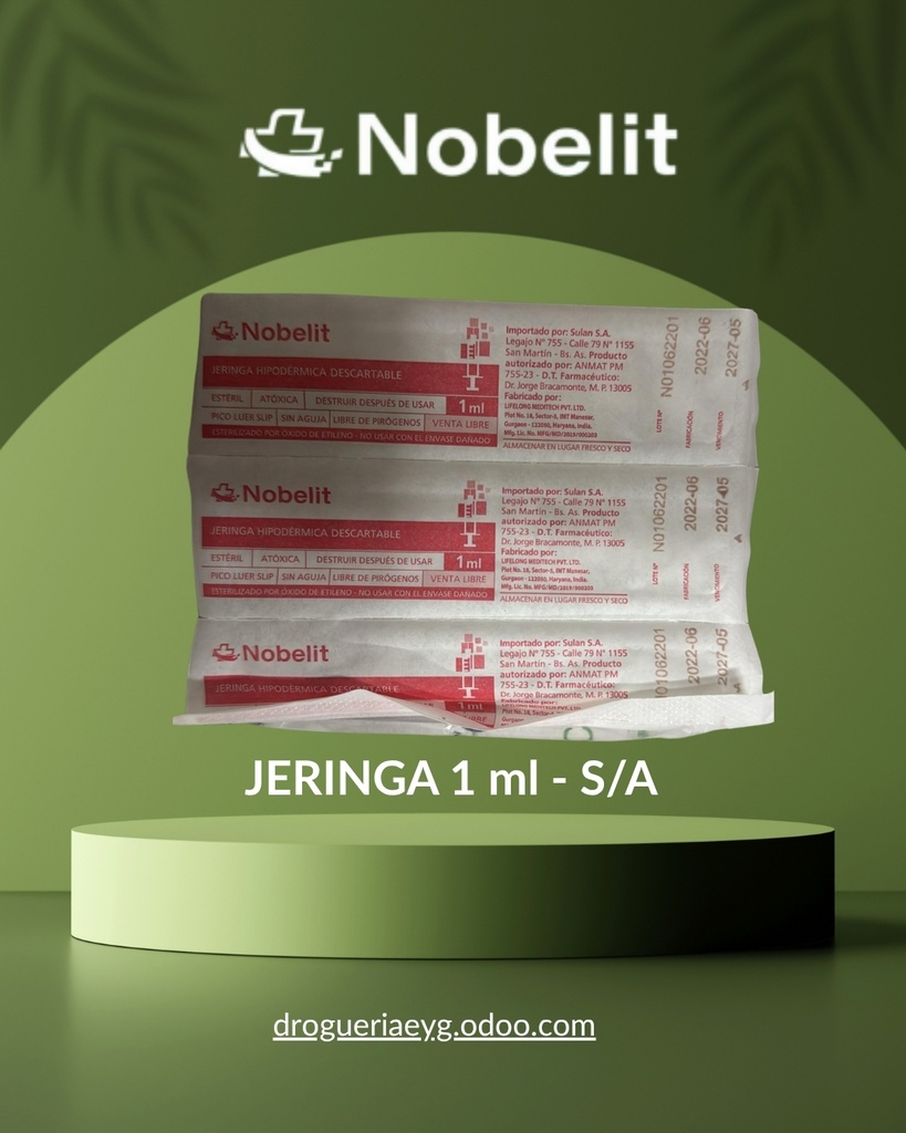 JERINGA 1 ml - S/A - NOBELIT